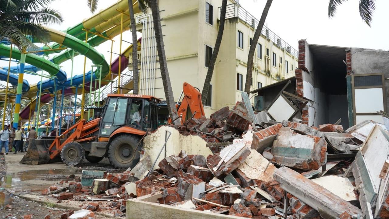Vasai Virar civic body carries out massive demolition drive in Arnala after CM Shinde orders to take action