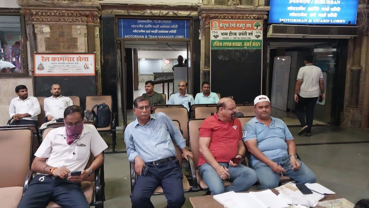 In response to the lack of action on their complaints, the motormen have taken the drastic step of staging a sit-in protest inside the CSMT main hall.