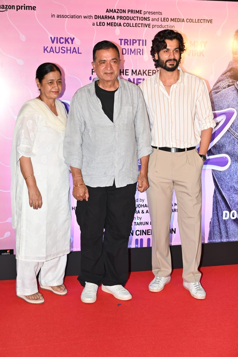 Vicky Kaushal's family arrived to support and cheer him on