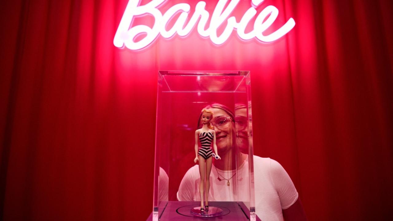 The original first edition Barbie doll from 1959 during the 