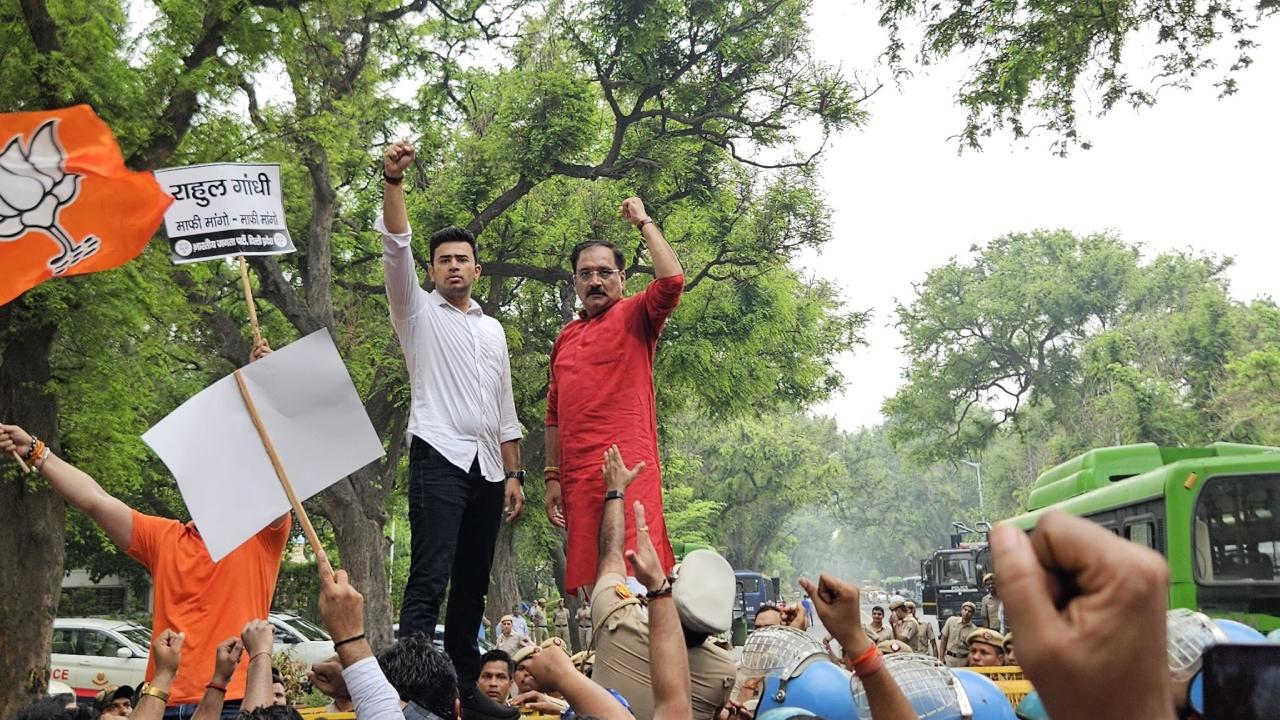 His remarks drew massive protests from the members of the treasury benches, with Prime Minister Narendra Modi asserting that calling the entire Hindu society violent is a serious matter.