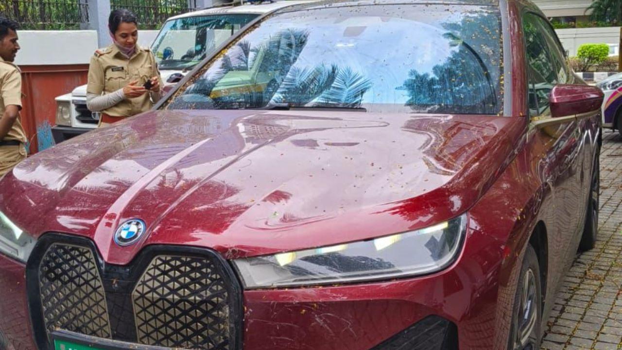 Kiran Indulkar's BMW was impounded after the accident