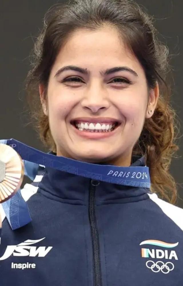 Earlier, Manu Bhaker clinched the historic bronze medal in the 10m women`s air pistol event
