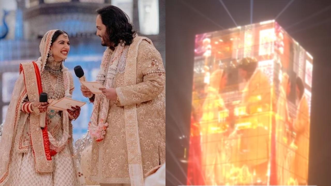 Anant Ambani and Radhika Merchant's garland ceremony now stands tall at 173 meters