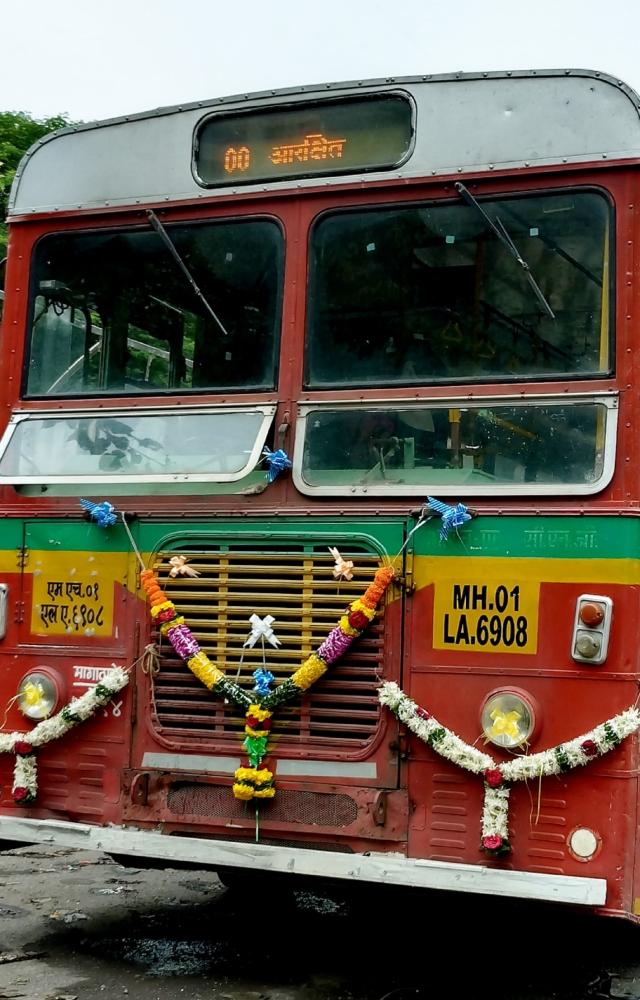 'We, 17 bus fans, reunited to bid farewell to the last surviving Tata CNG bus no. 5594 at Magathane bus depot in Borivali East,' said bus fan Rupak Dhakate