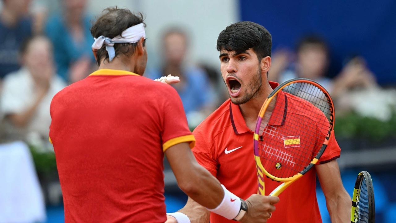 Rafael Nadal and Carlos Alcaraz win to reach Paris Olympics doubles quarterfinals