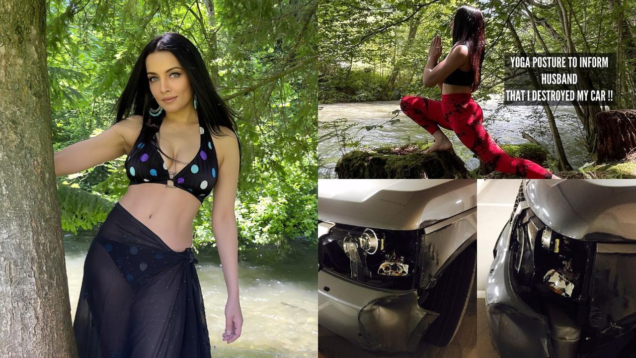 Celina Jaitly crashes her Land Rover car worth crores: ‘No one was hurt, except husband’s bank balance'