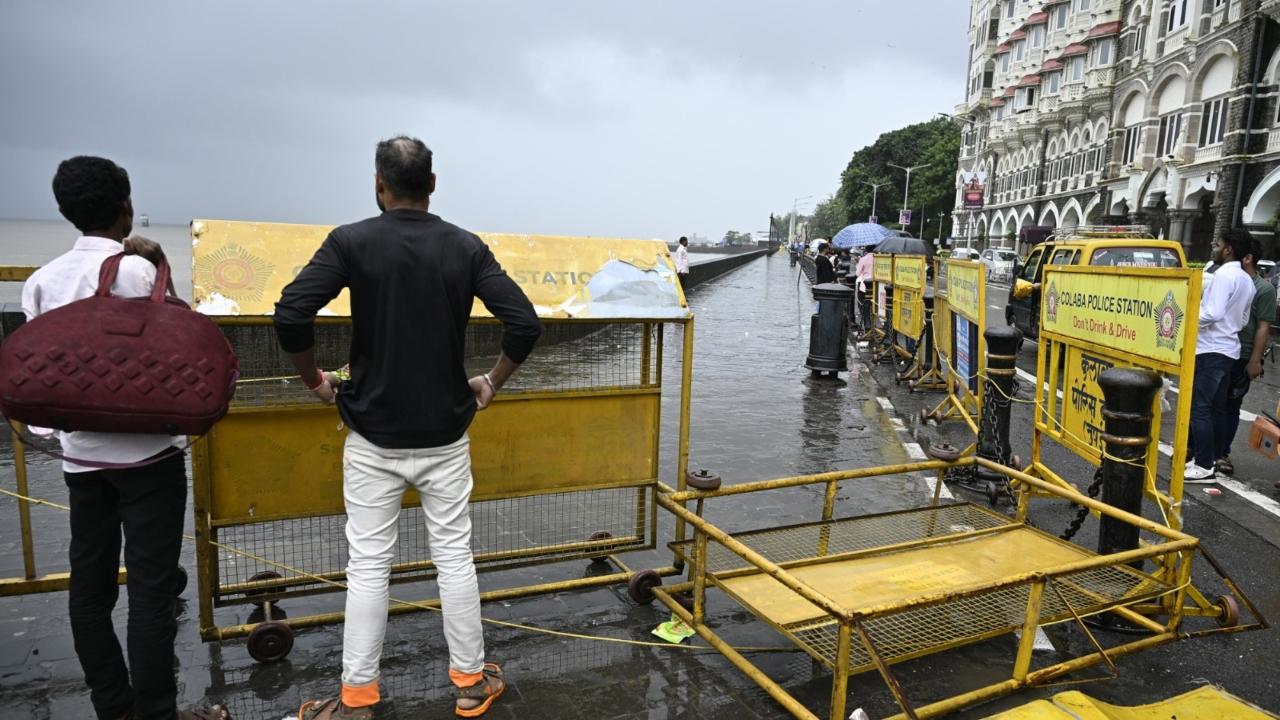 Three teams of the National Disaster Response Force (NDRF) have been deployed in Mumbai to tackle any situation amid the forecast of a high tide and moderate to heavy rains in the city and its suburbs, officials said