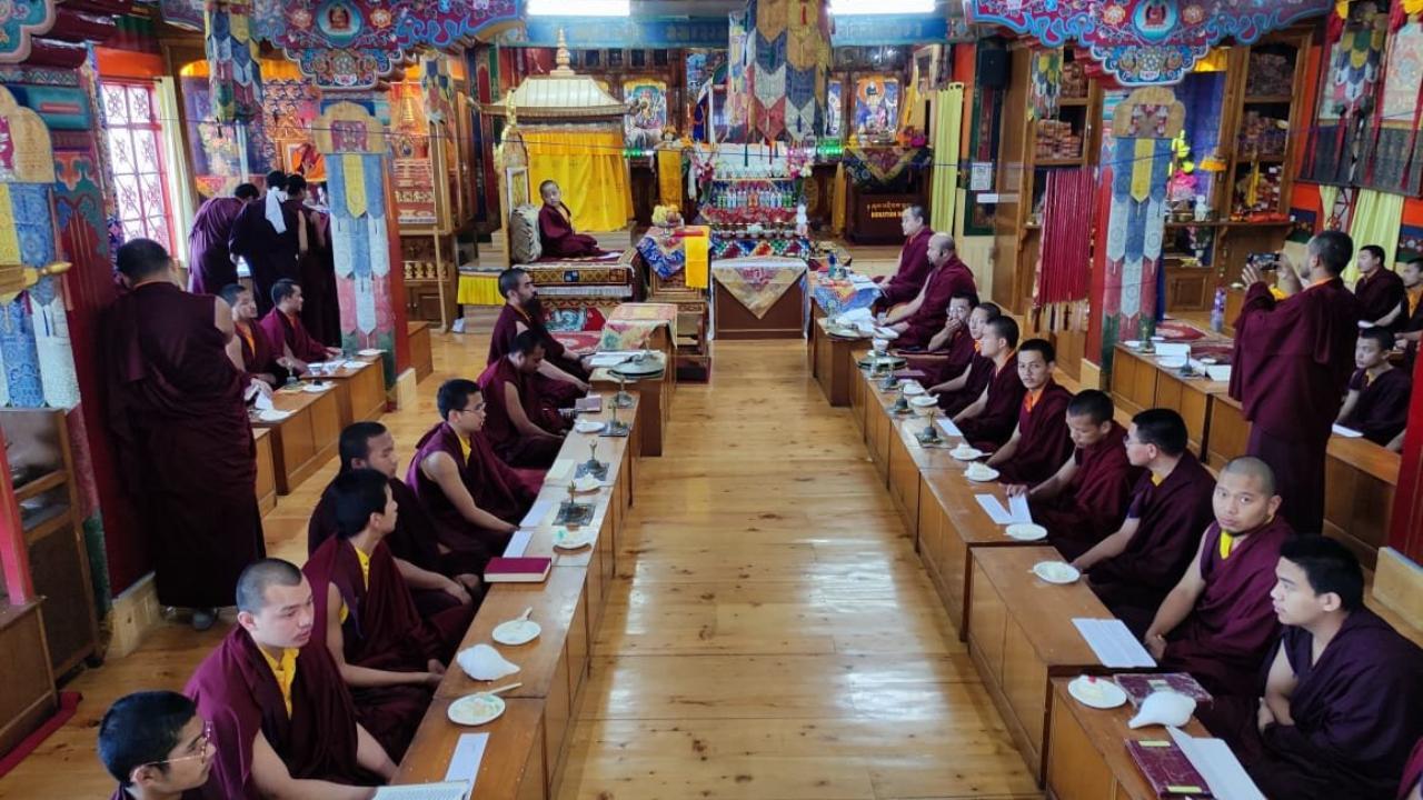 Tibetan monks celebrate 89th b’day of Dalai Lama at Dorje Drak Monastery