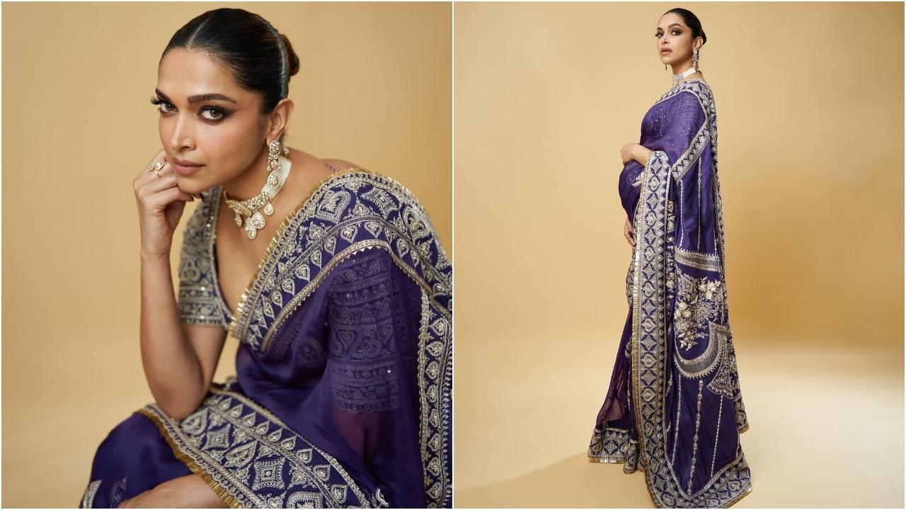 Ranveer Singh's 'birthday gift' is pregnant Deepika Padukone dressed up in a purple saree