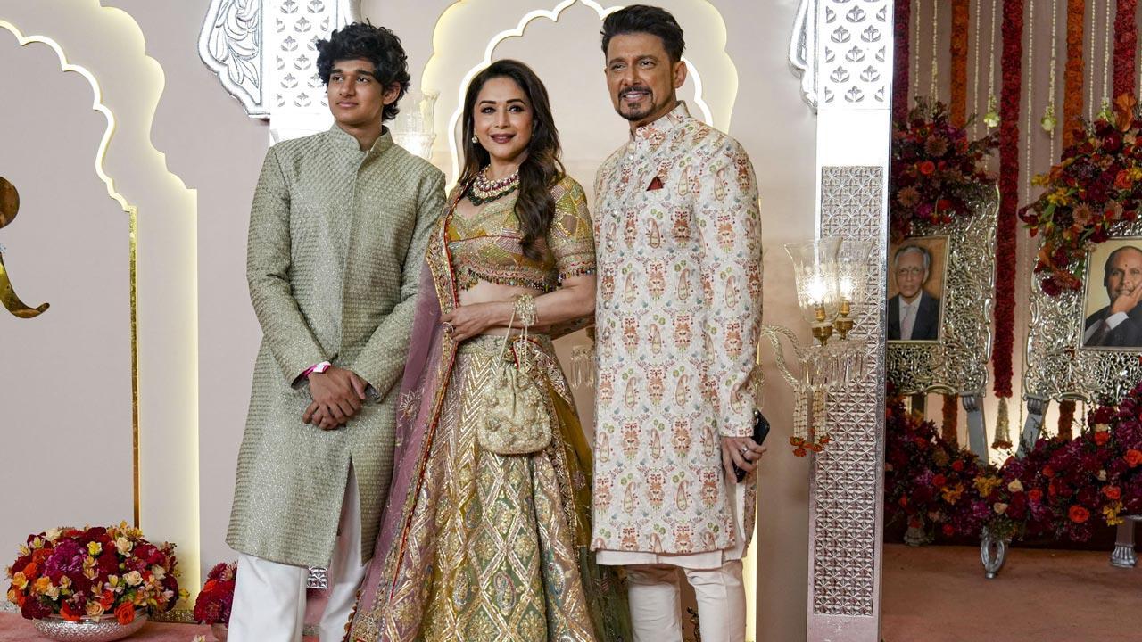 Madhuri Dixit, Karan Johar grace Anant Ambani-Radhika Merchant's wedding ceremony