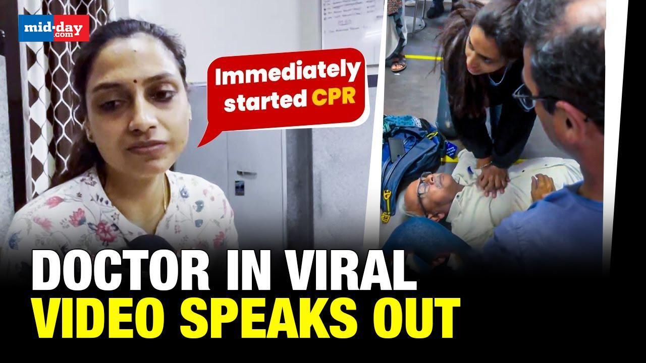 Doctor saves elderly man’s life at Delhi airport, video goes viral
