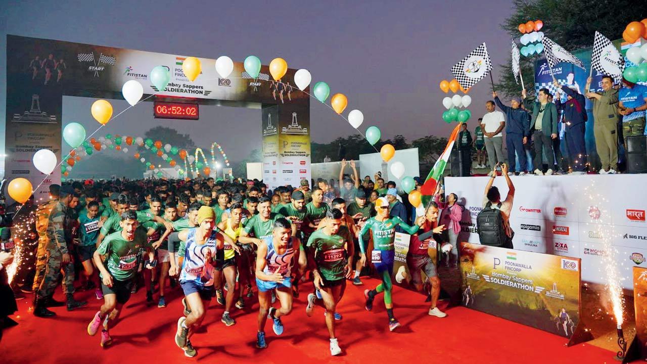 Participants at the marathon hosted in Pune