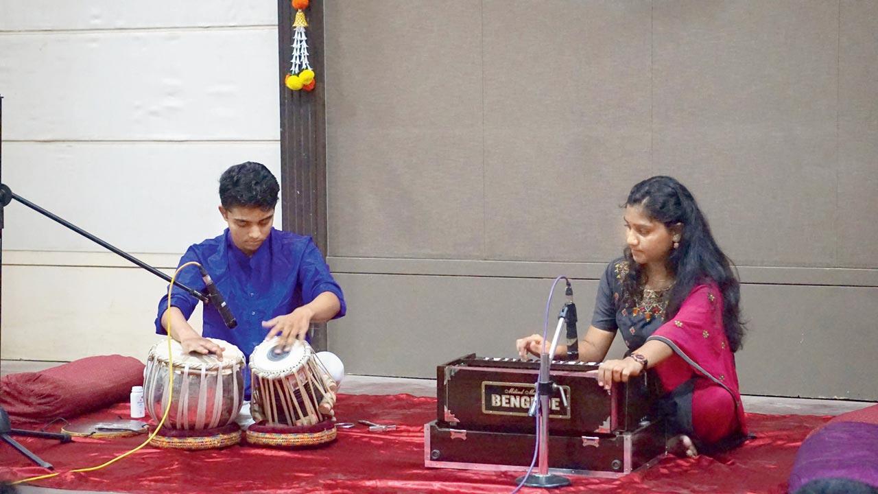 A duo performs at the 2023 edition 
