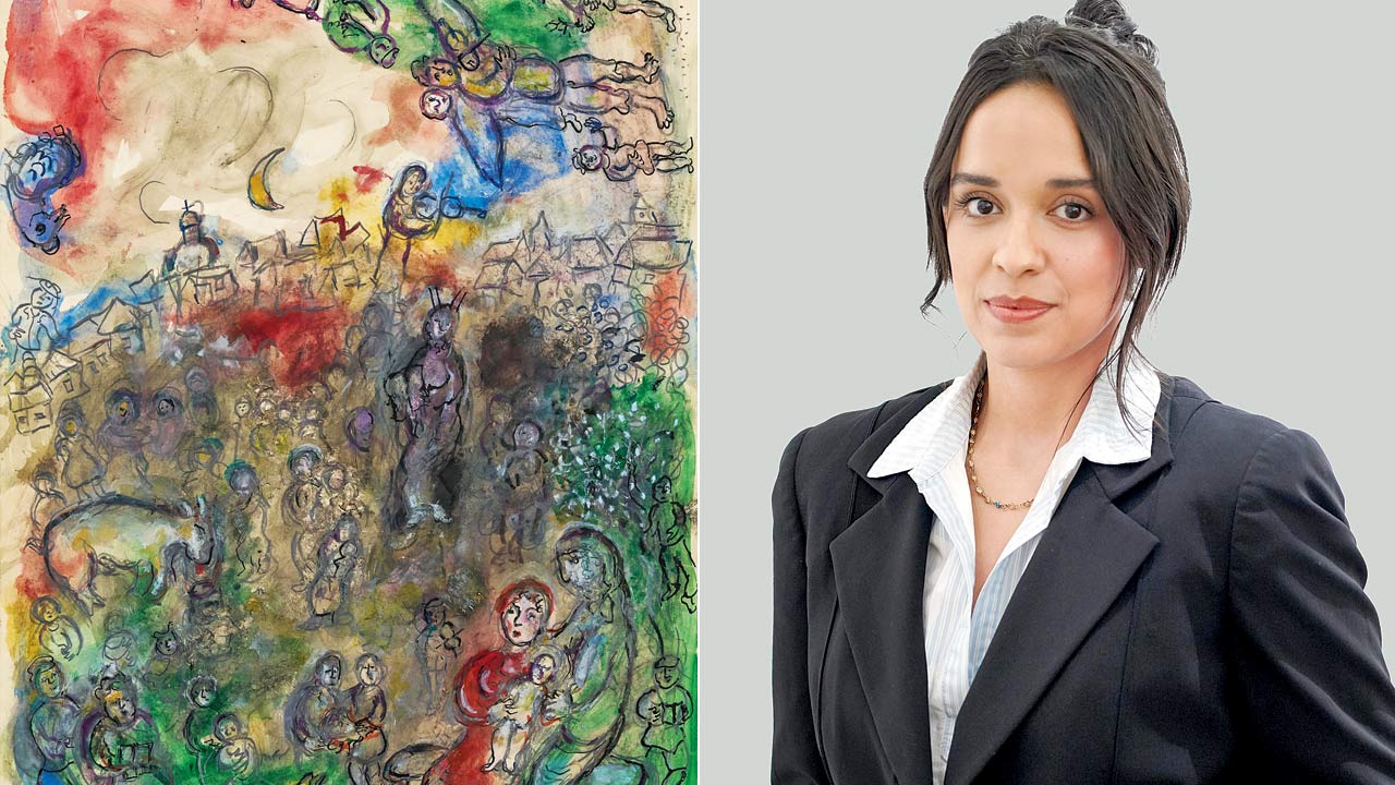 Marc Chagall - Résonances De Vitebsk Pour La Famille (Sounds Of Vitebsk For The Family) Pic Courtesy/Astaguru; (right) Larissa Guimaraes