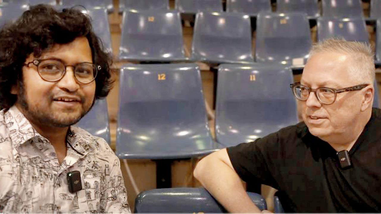 Soumya Das with Ron Marz