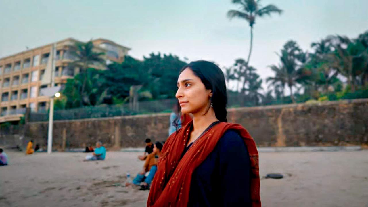 Actor Urmila Krishnan in a still from the music video. Pic Courtesy/Youtube
