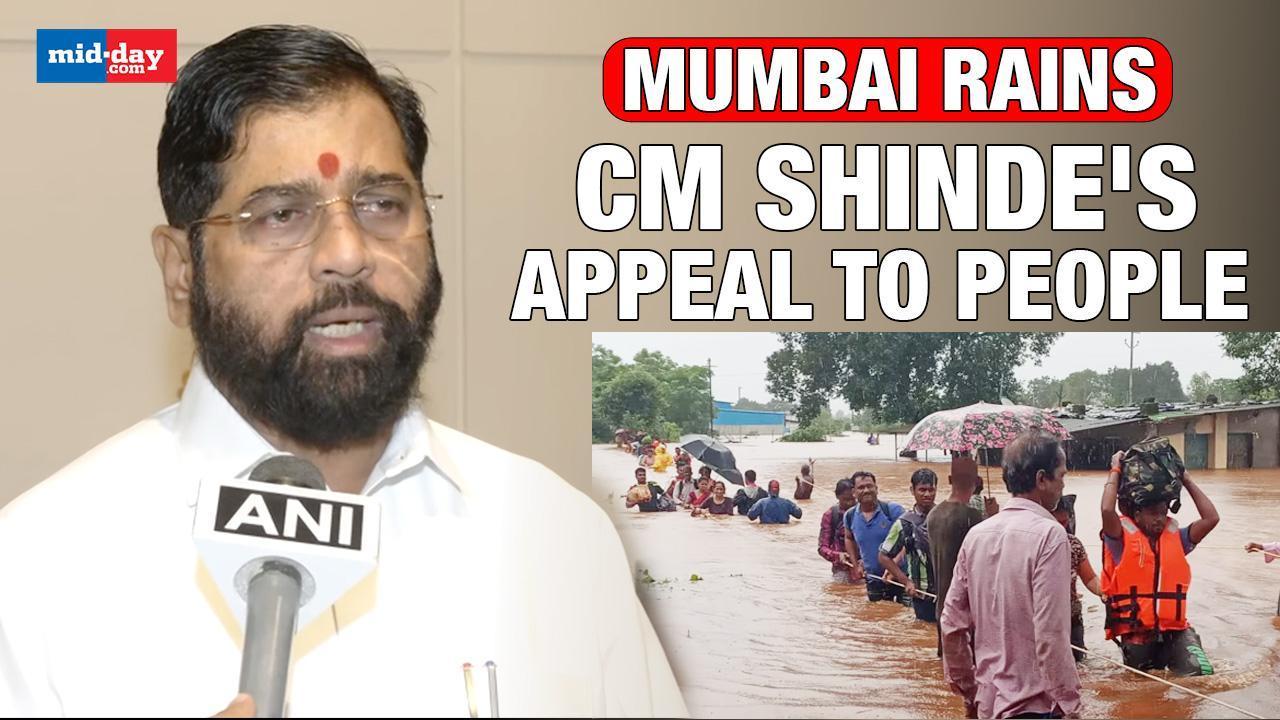 Mumbai rains: CM Shinde urges people to stay at home amid heavy downpour