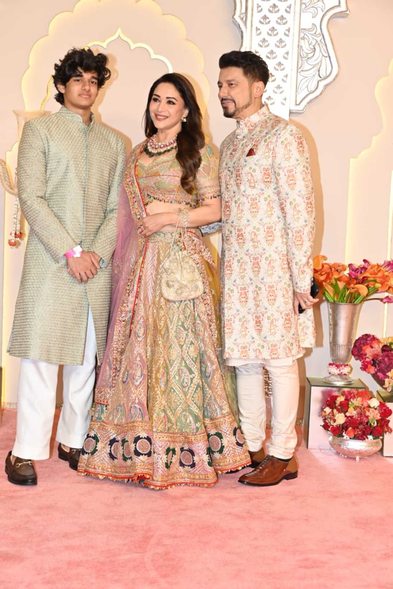 Madhuri Dixit with her husband Dr Nene and their son