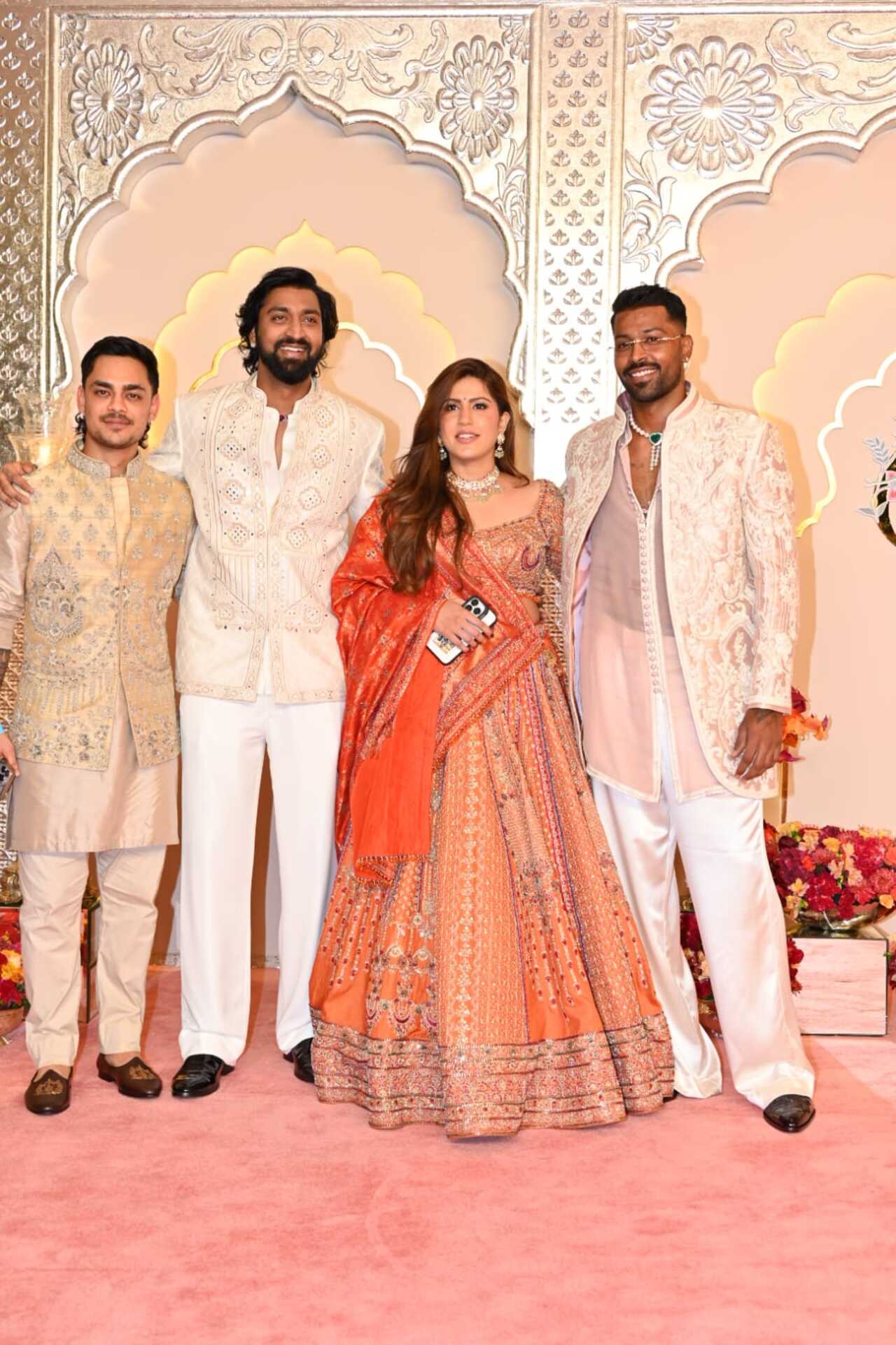 Hardik Pandya and Krunal Pandya at the wedding