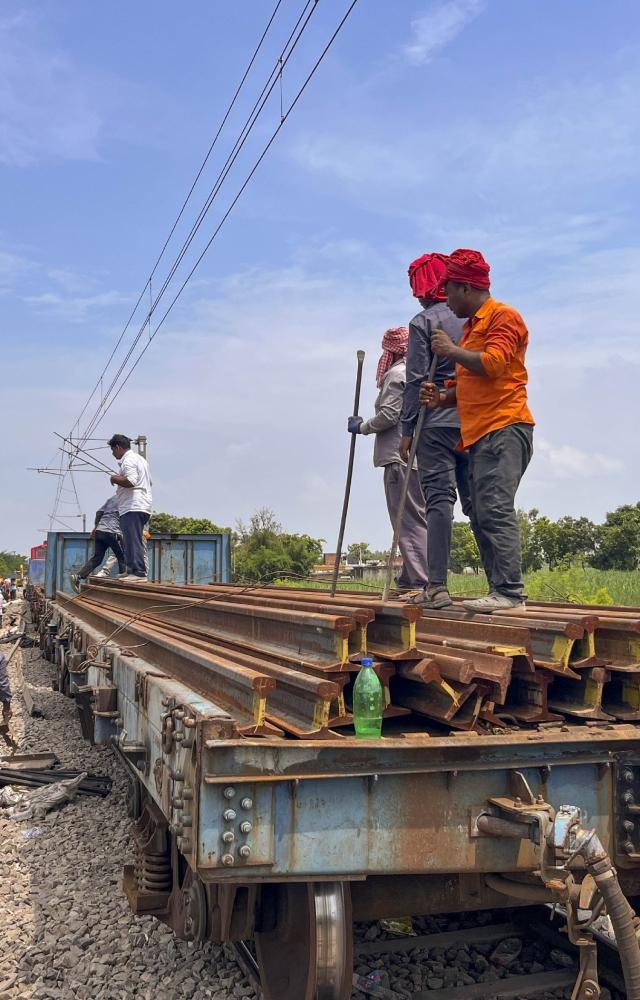Eight coaches of the train had derailed between Motiganj and Jhilahi railway stations