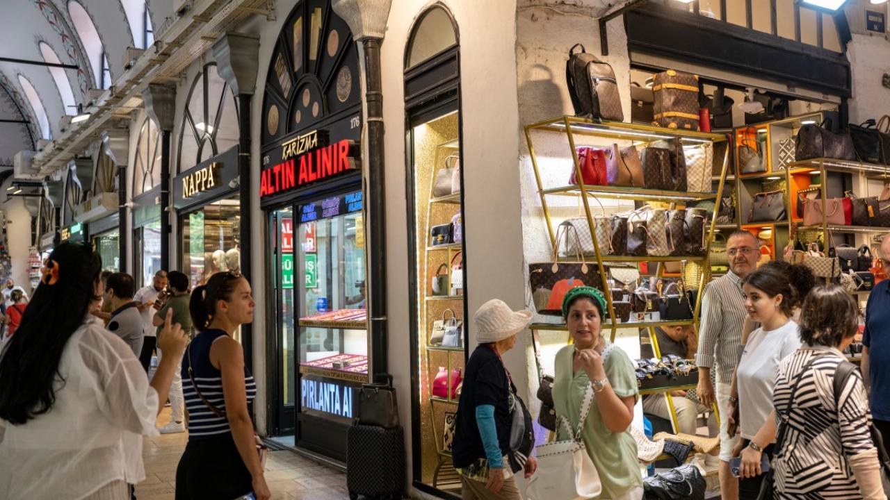 Tea set-seller Gazi Uludag lamented that the Grand Bazaar has 