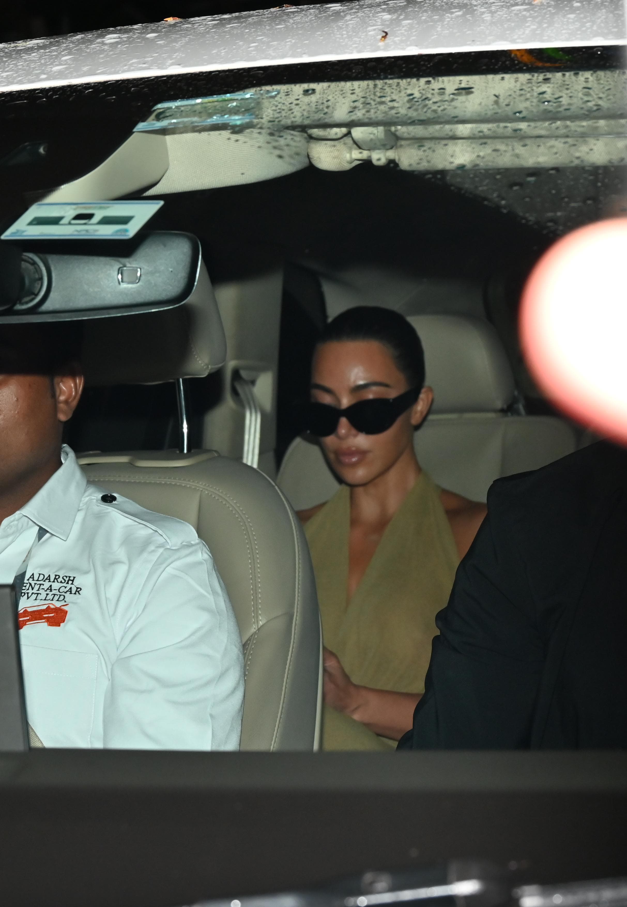 Kim looked stunning as always in the beige co-ord set