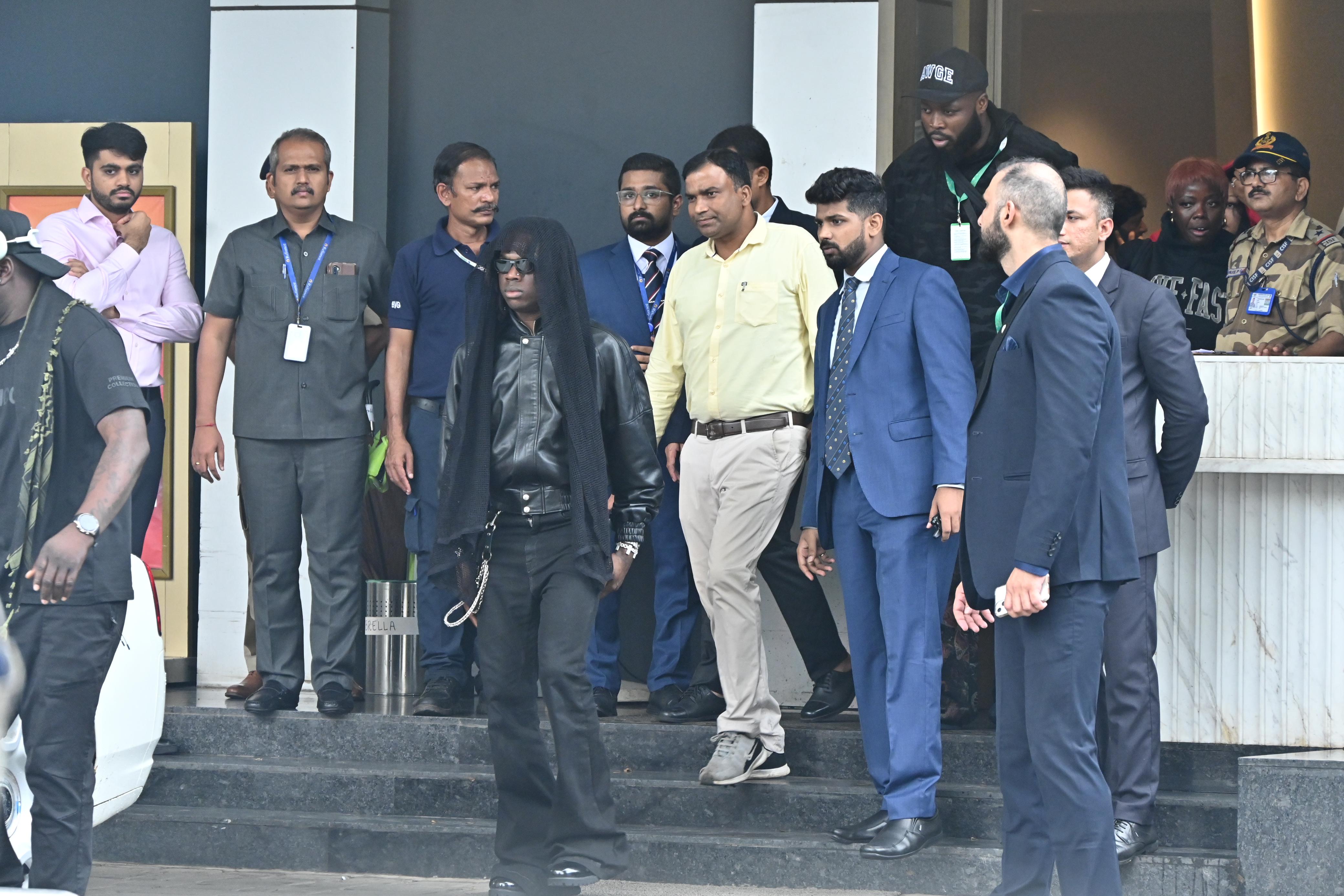 Baby Calm Down singer Rema was among the guests who reached Mumbai today