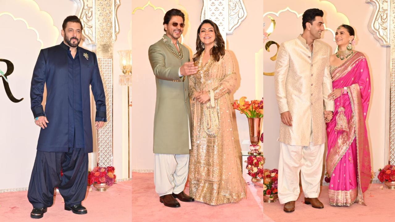 In Pics: SRK, Salman, Alia and others at Anant Ambani- Radhika Merchant wedding