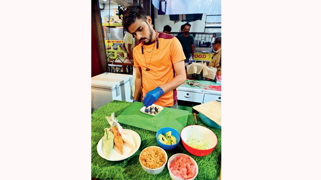 VD’s 91 Sushi House was one of the first to start serving sushi at the Mahavir Nagar khau galli and has found success among curious eaters