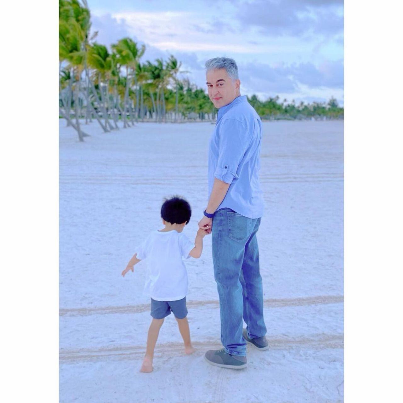 Jugal with his son Sadik