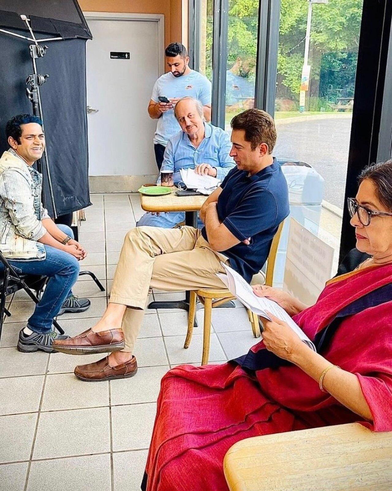 Jugal doing what he does best! Here he is seen on the sets of the film 'Shiv Shastri Balboa' which was released last year