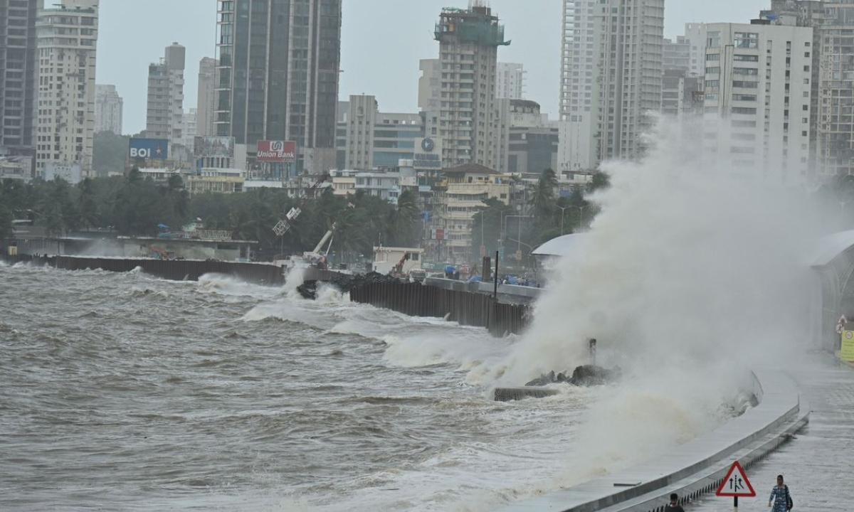 IN PHOTOS: Huge waves hit Mumbai seashores as rains continue in city