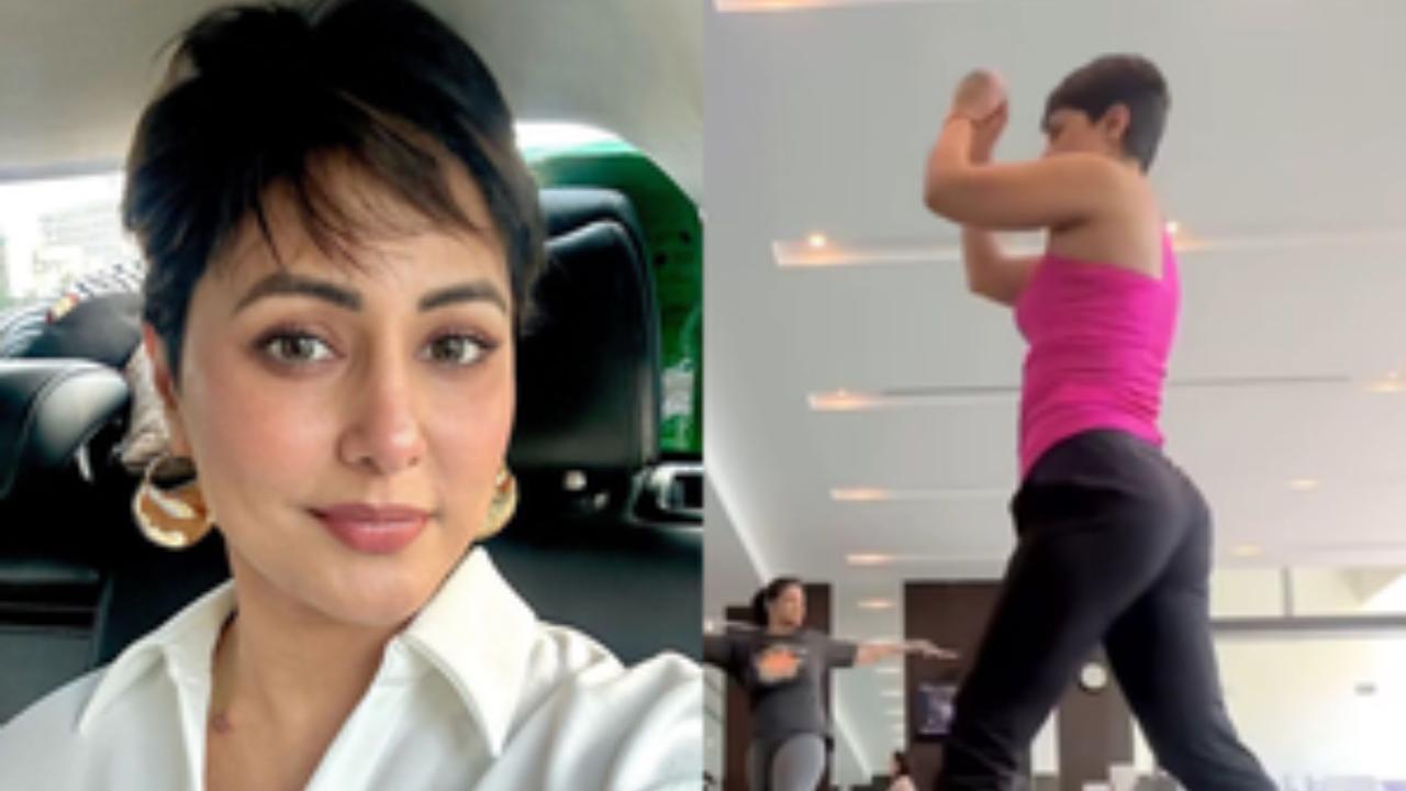 Hina Khan is taking 'one step at a time' as she drops workout video amid chemotherapy