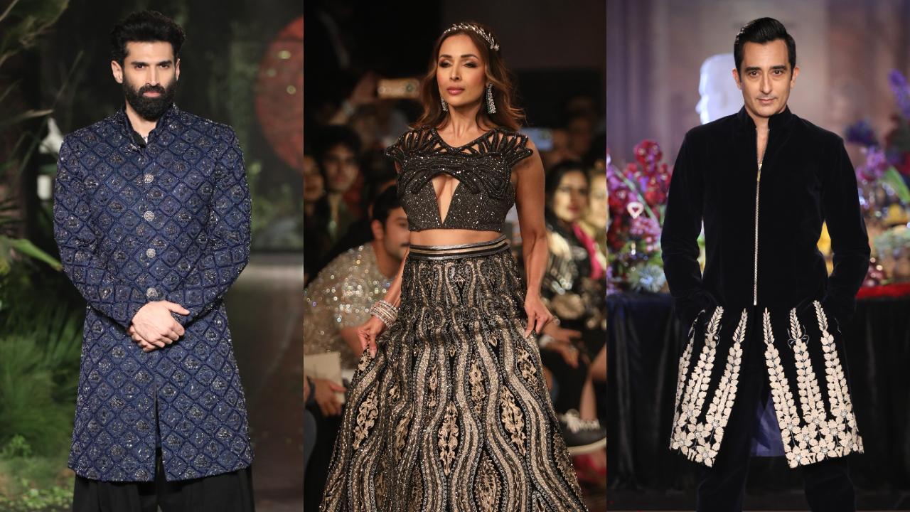 Aditya Roy Kapur, Malaika Arora, Rahul Khanna at India Couture Week 2024 Day 3