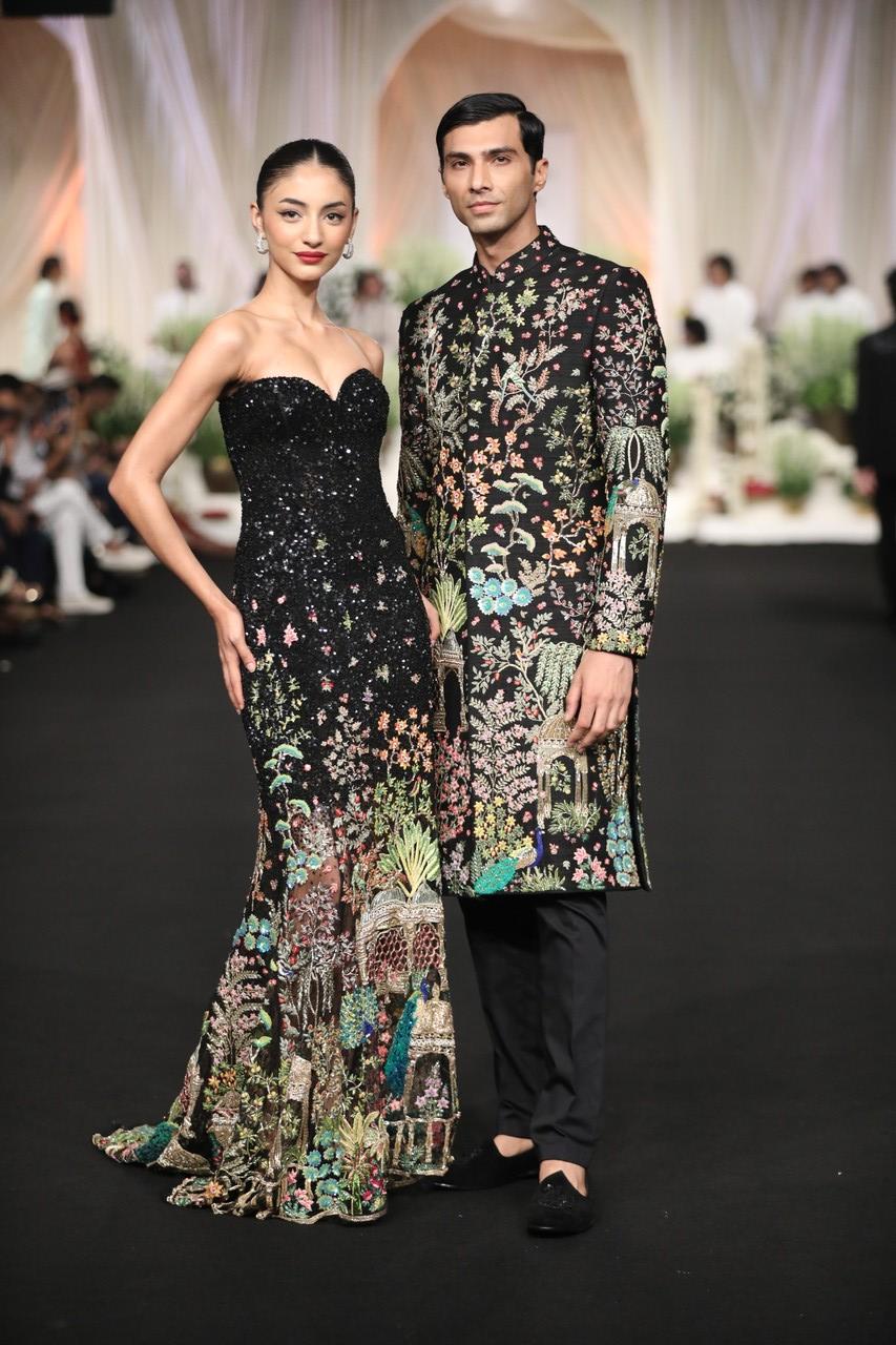Rahul Mishra presented his 'Nargis' collection which highlights the designer's intimate bond with nature and its various experiences. 