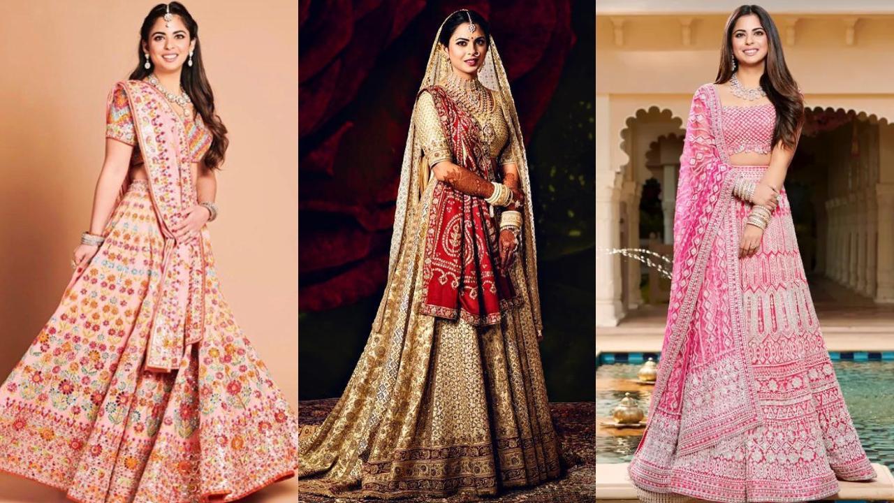 Isha Ambani's wedding outfits