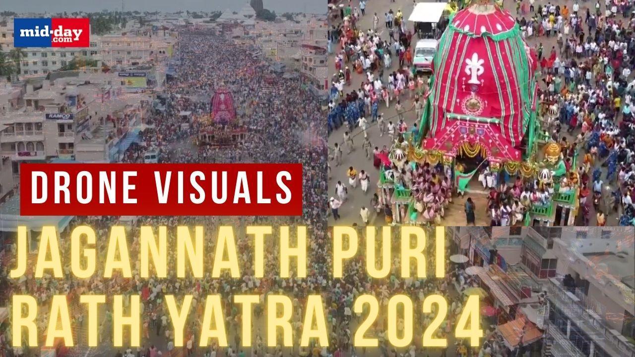 Jagannath Puri Rath Yatra 2024: Watch Breathtaking Drone Visuals 