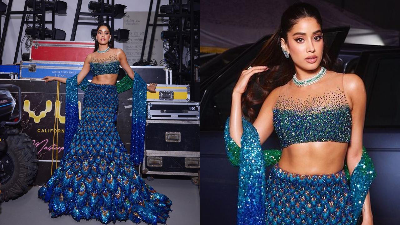 Anant Ambani-Radhika Merchant Sangeet: Janhvi Kapoor explains the inspiration behind her mesmerizing Peacock lehenga
