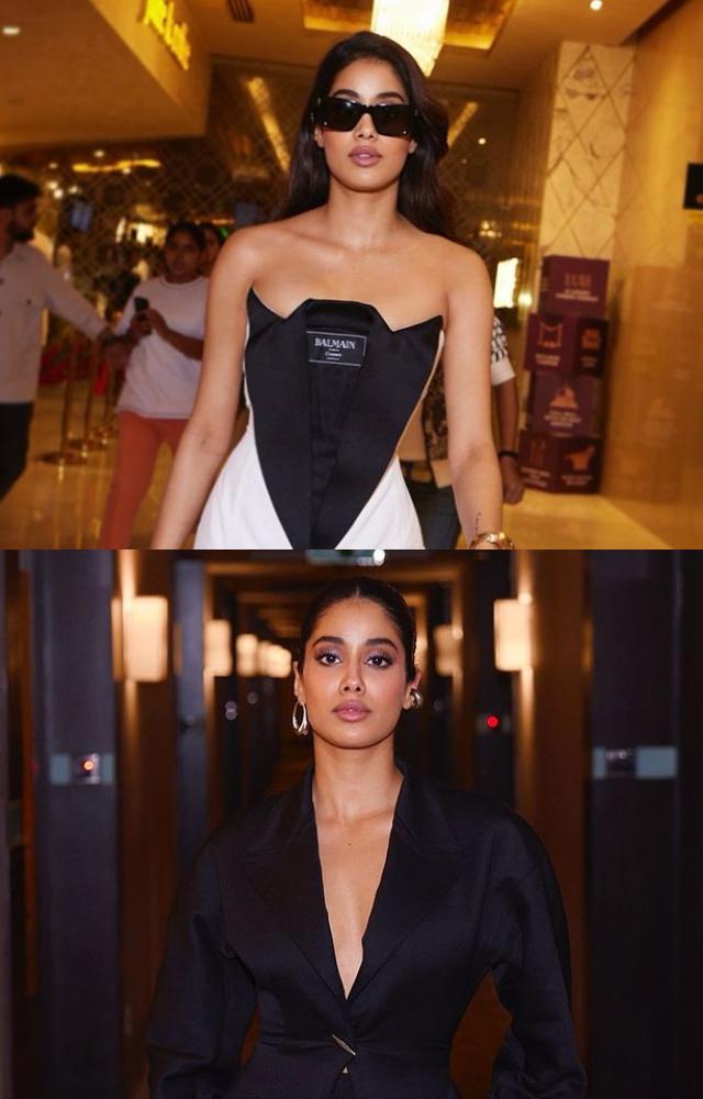 Janhvi Kapoor serving fashionable looks