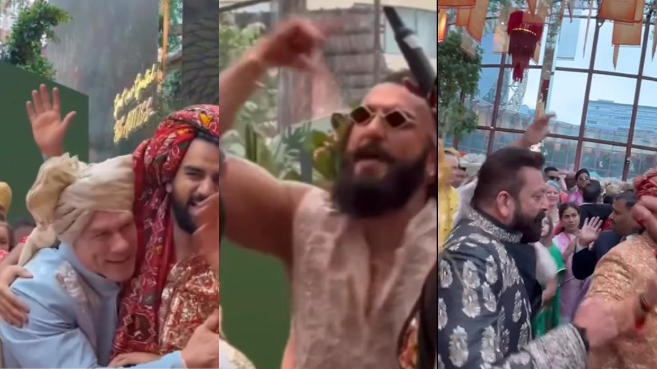 Anant Ambani-Radhika Merchant wedding: John Cena, Ranveer Singh, Sanjay Dutt dance at Anant's baraat, WATCH