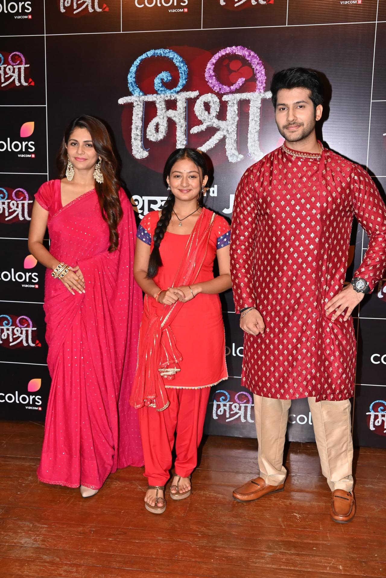 The cast of Mishri strike a pose together for the paparazzi