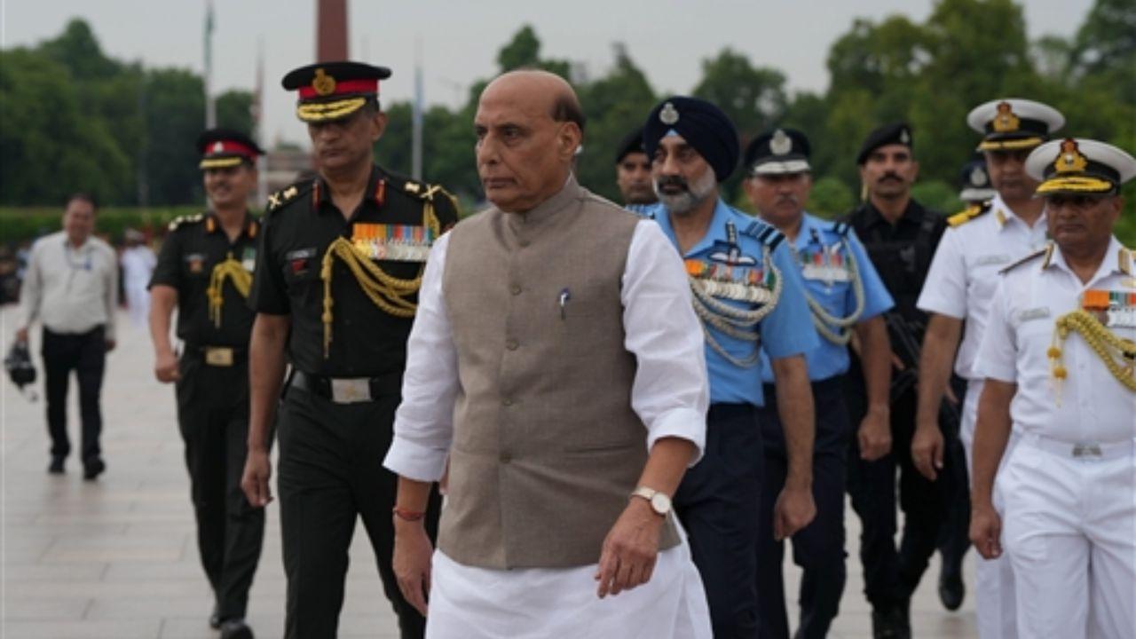 Defence Minister Rajnath Singh honoured the brave soldiers' indomitable spirit and courage, acknowledging their service and sacrifice. Their unwavering commitment, valour and patriotism ensured that our country remained safe and secure, Singh said.