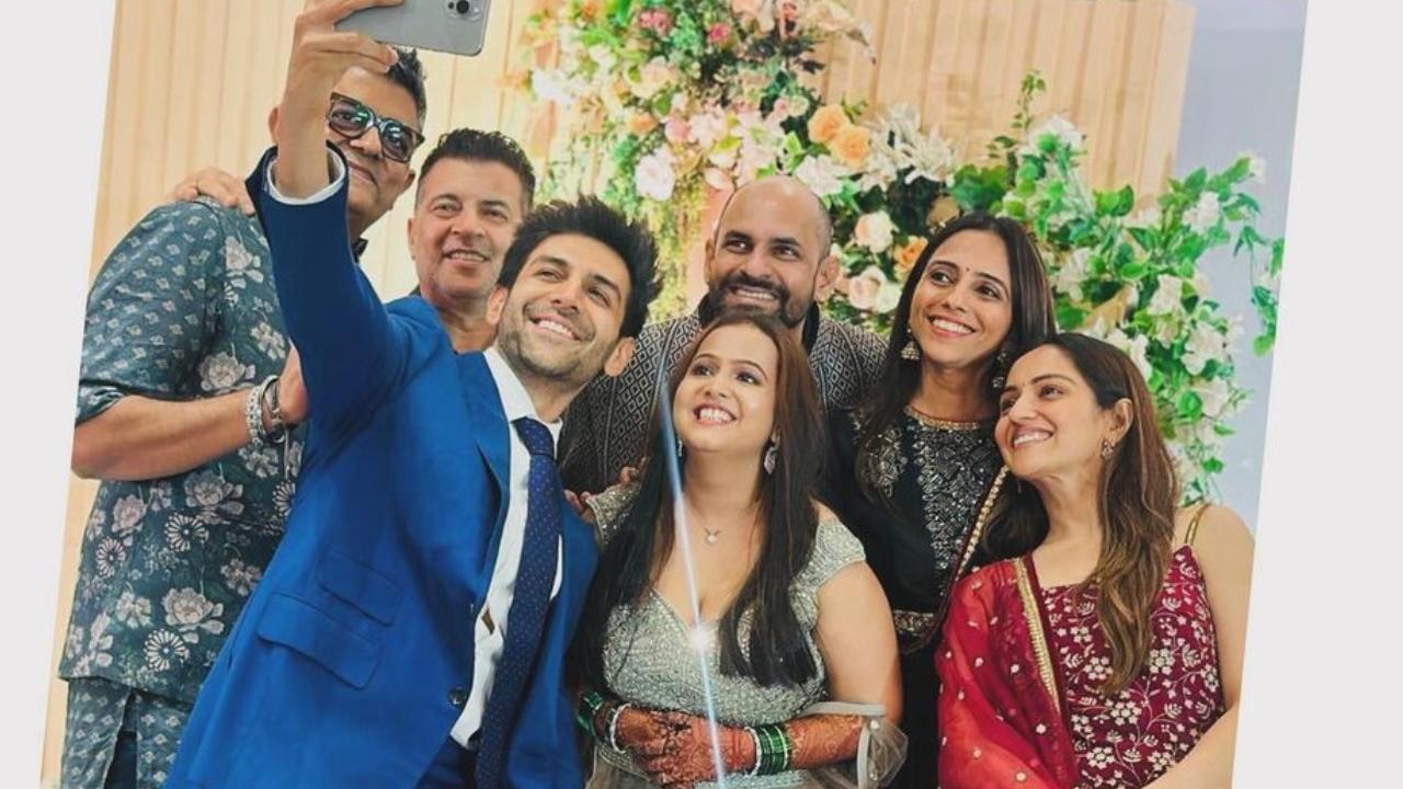 Kartik Aaryan attends 'Satyaprem Ki Katha' director Sameer Vidhwans wedding