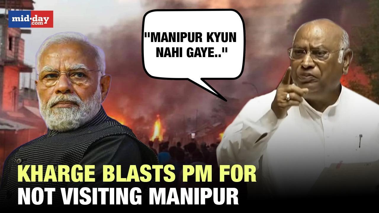 Kharge Questions PM Modi's Silence On Manipur Violence!