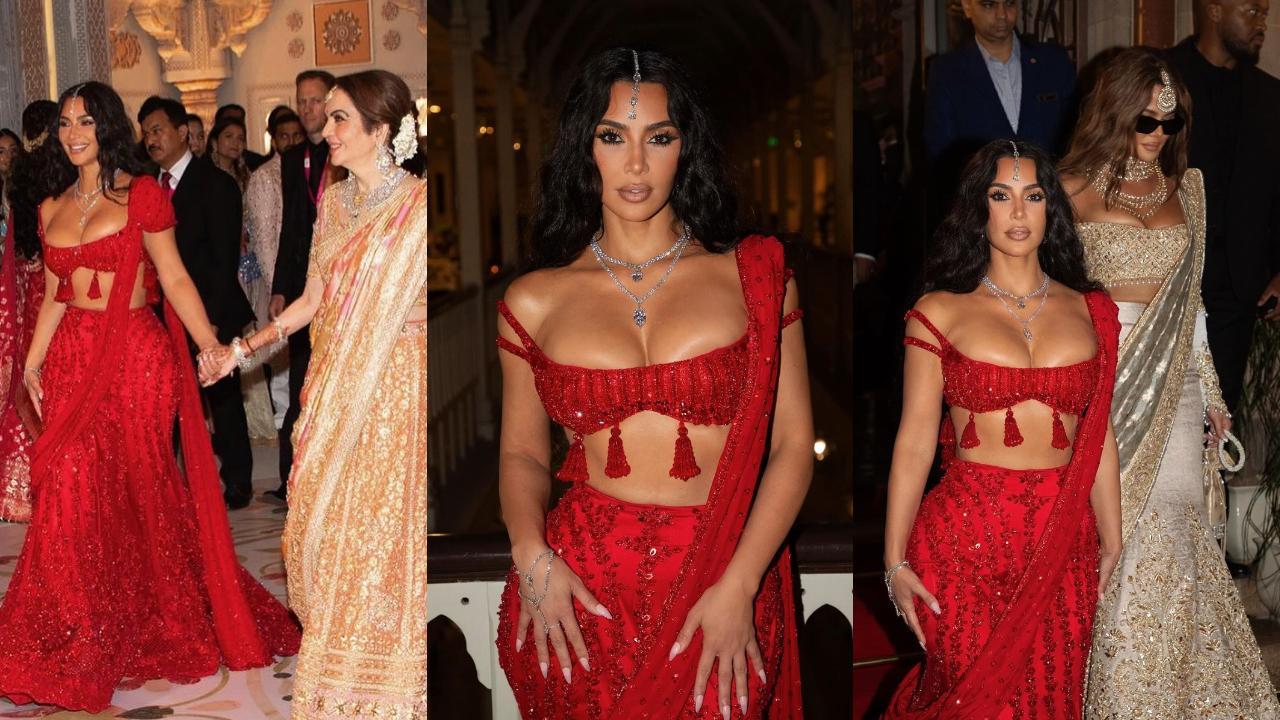 Kim Kardashian at Anant Ambani-Radhika Merchant's wedding