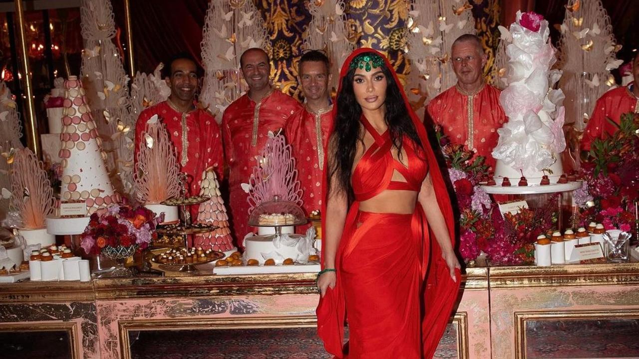 Kim says ‘India has my heart’, poses with lavish food spread at Ambani wedding