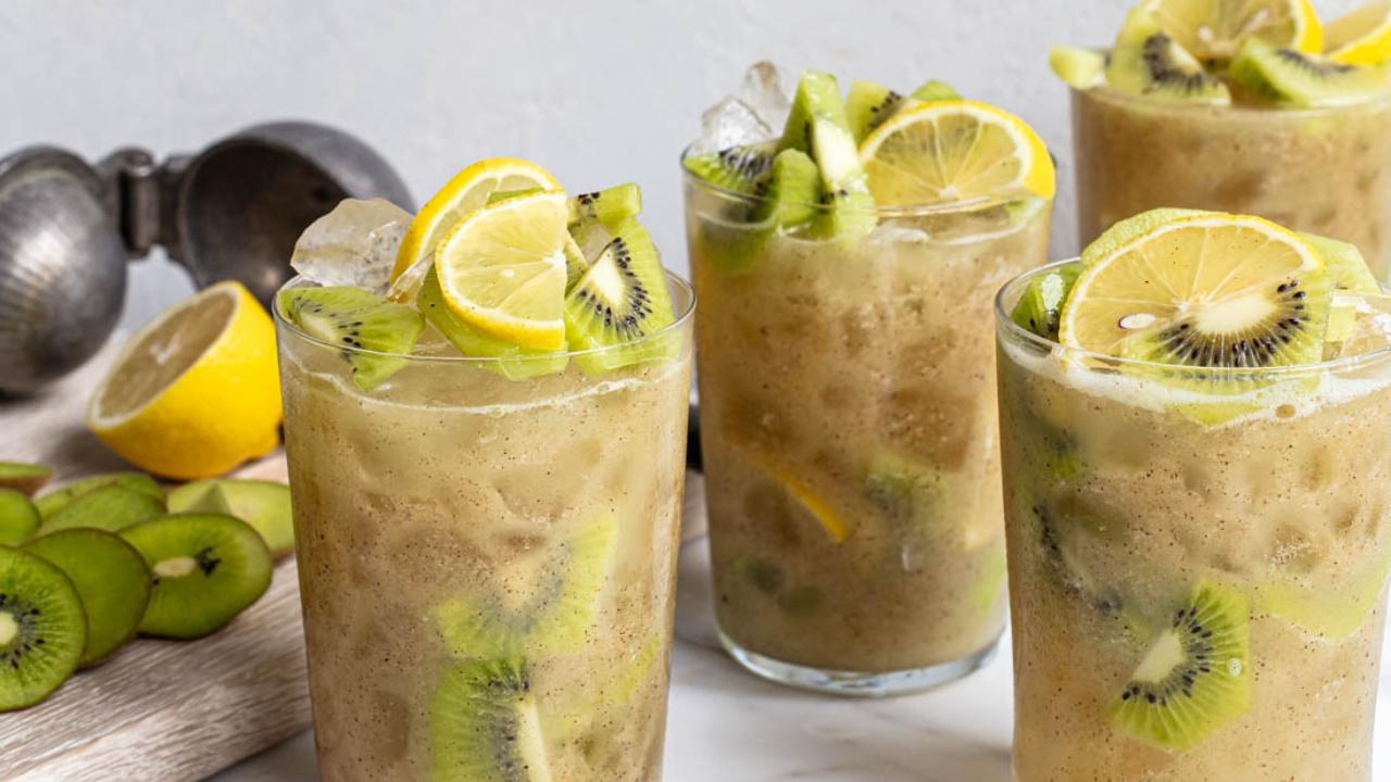 Kiwi and Lemon Slushy