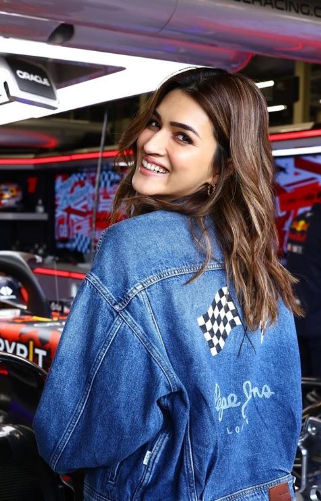 Kriti Sanon has established herself among the prominent celebrities spotted at the F1 Grand Prix. 

