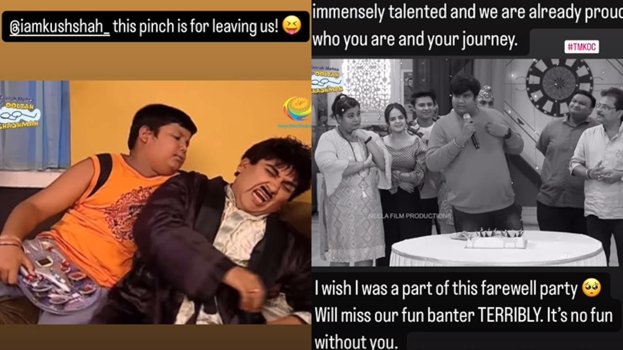 TMKOC's Goli gets emotional goodbye from Jetha uncle & Babita aunty